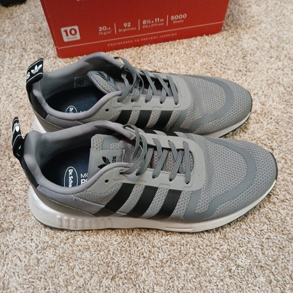 Adidas  Mens MULTI X J SIZE 9 1/2 GREY/BLACK EUC - Picture 3 of 7